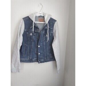 Levis Hoodie Jean Jacket Women's size XL